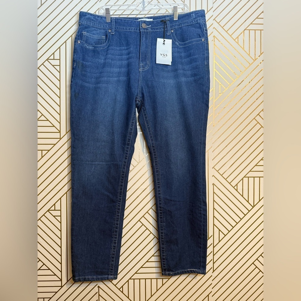 VGS Skinny Jeans Size 20 Embellished Pocket Bling Stretch Denim new with tags